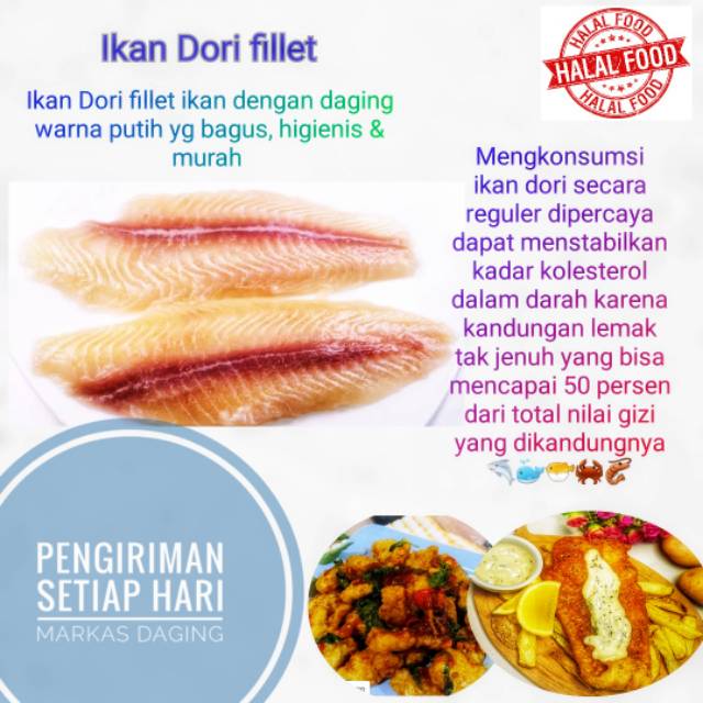 IKAN DORI / DORI FILLET File Dory / Dorry Fillet SIAP KIRIM