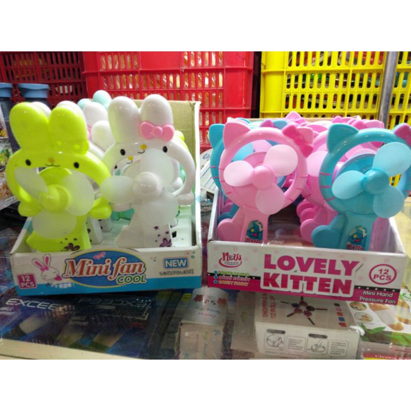 Kipas Mini Karakter / Kipas Mini Hand Fan / Kipas Tangan