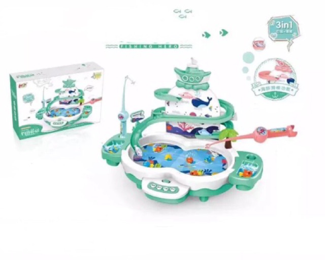 [semuajual] MAINAN PANCINGAN 3 in 1 PANCINGAN IKAN MAGNET SELUNCURAN DOLPHIN DAN MINI PIANO TERBARU-3