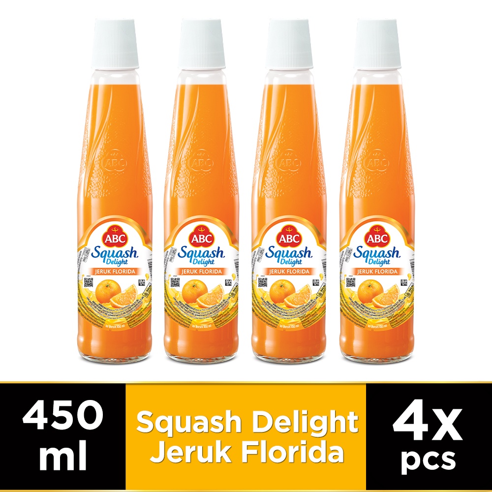 

ABC Sirup Squash Delight Jeruk Florida 4 x 450 mL