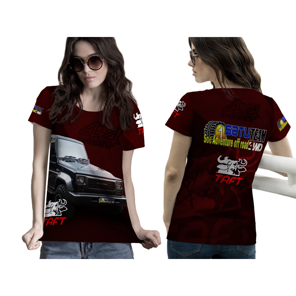TiniShop - Kaos Printing Wanita Design TAFT GT Keren / Kaos TAFT GT FullPrint /301
