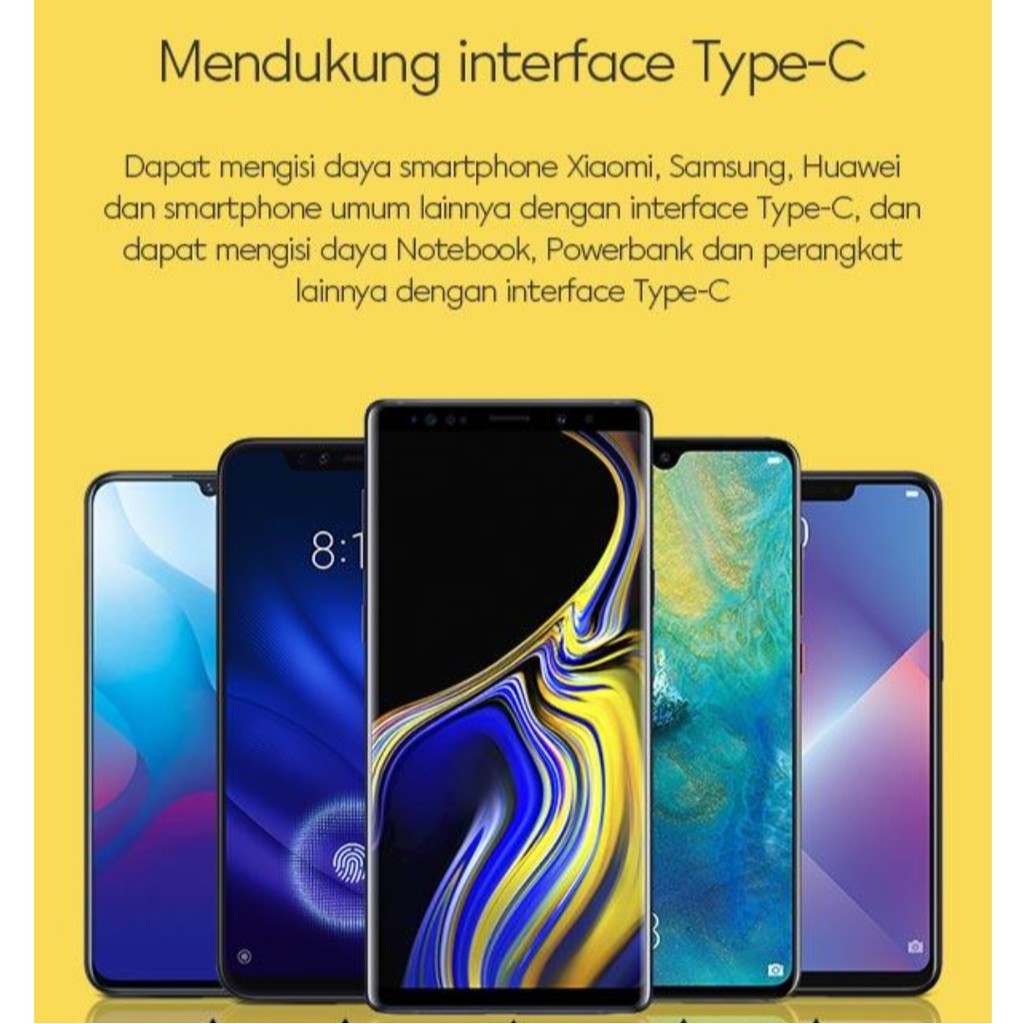 VIVAN ANDROID Kabel TYPE C - USB / kabel charger android 100cm 2.4A VIVAN CBC100s