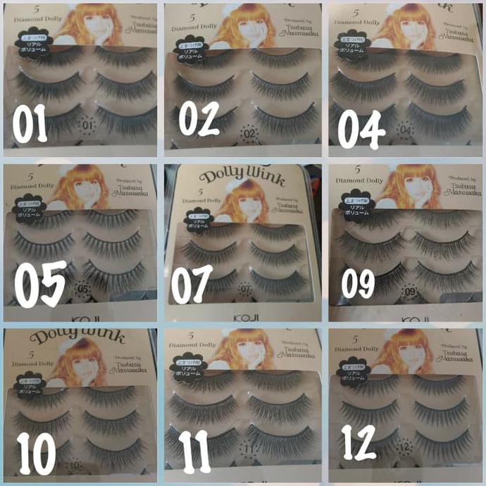DOLLY WINK 5 ISI 5 PASANG NATURAL BULU MATA KOJI