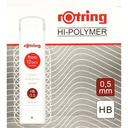 Rotring Hi Polymer Leads Pencil 0.5 (packaging putih)