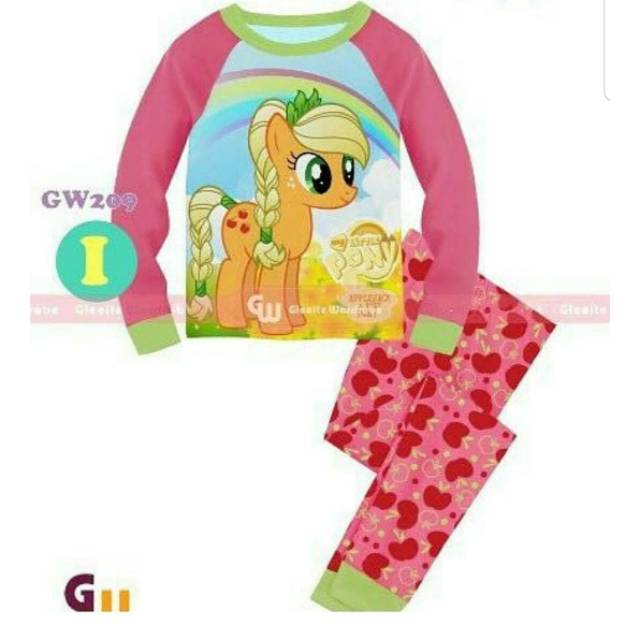 Piyama anak perempuan little pony merk GW