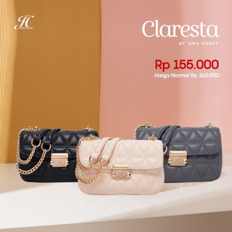 JIMS HONEY CLARESTA BAG TAS SELEMPANG WANITA IMPORT BATAM MEWAH TALI RANTAI IMPORT TAS CEWEK KEKINIA