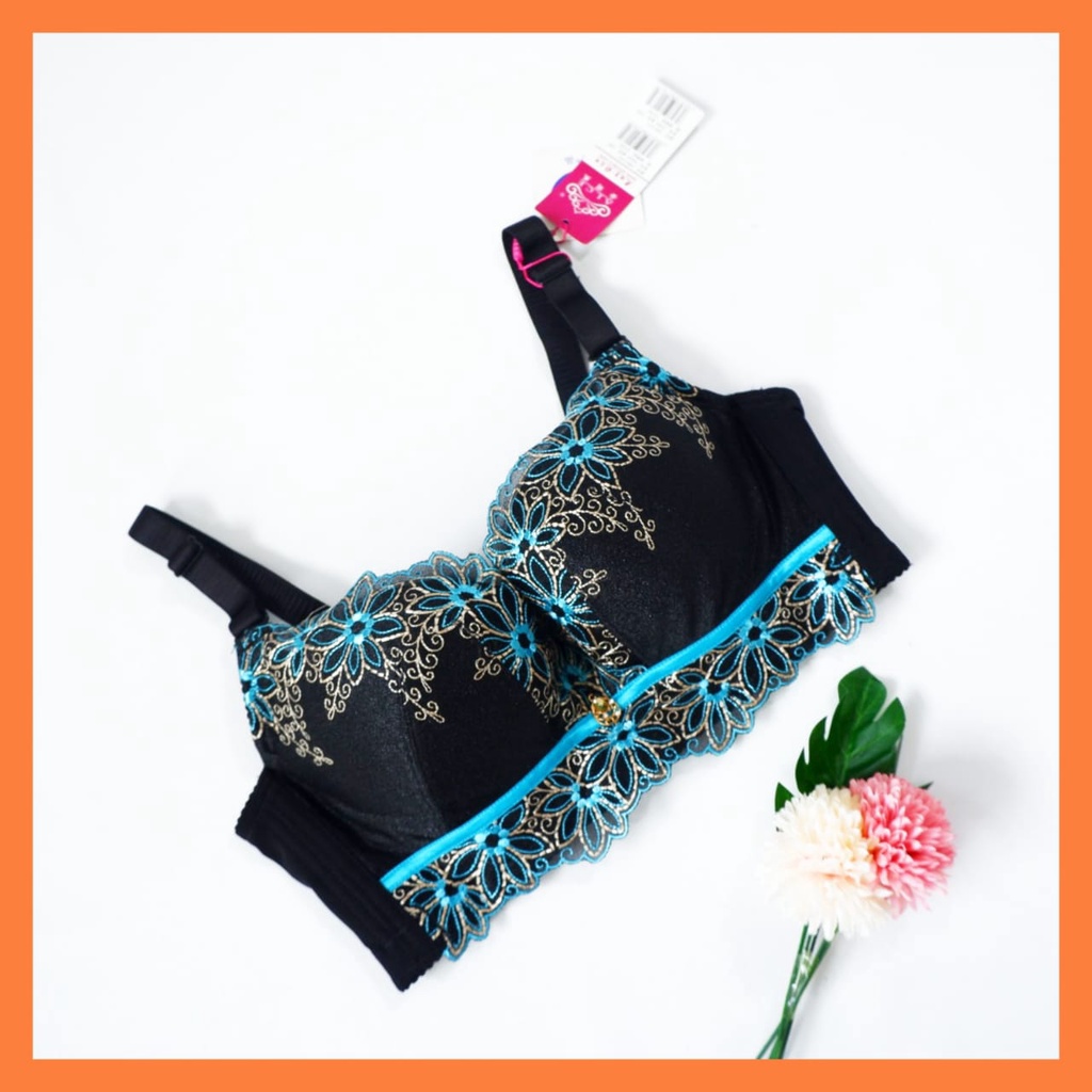 BH/BRA  IMPORT JUMBO BH / BRA BRUKAT HITAM BRA BH PUSH UP BIG SIZE MURAH