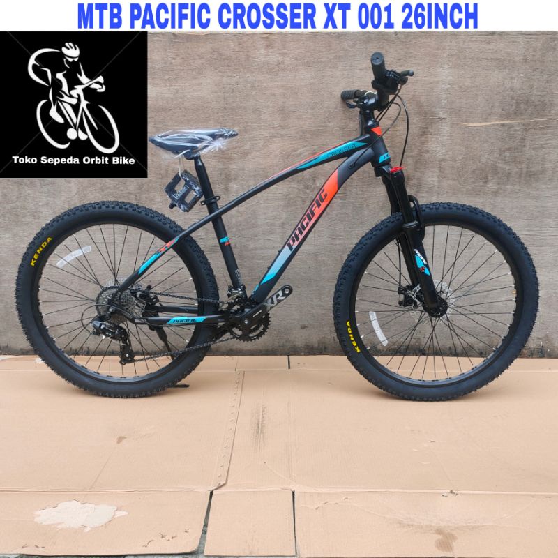 Sepeda Gunung MTB Pacific Crosser XT 001 26Inch Hi-ten stell