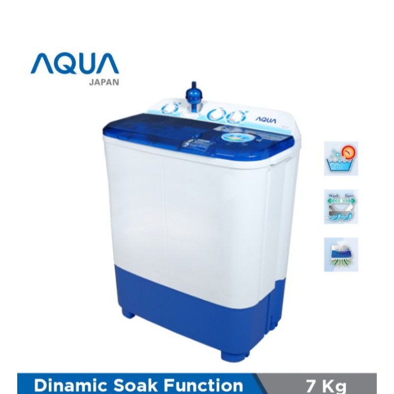 AQUA Mesin Cuci Twin Tub 7 kg AQW-755XT