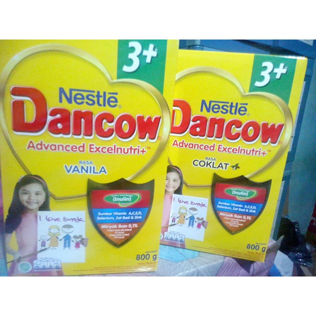 Dancow 1+ / 3+ / Fortigro Vanila / Madu / Coklat 800 gr