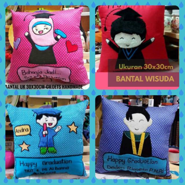 Bantal wisuda custom