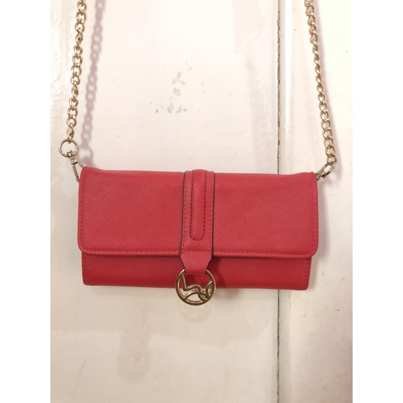 PRELOVED Tas Oriflame / Passion Wallet On A Chain / Clutch Wanita