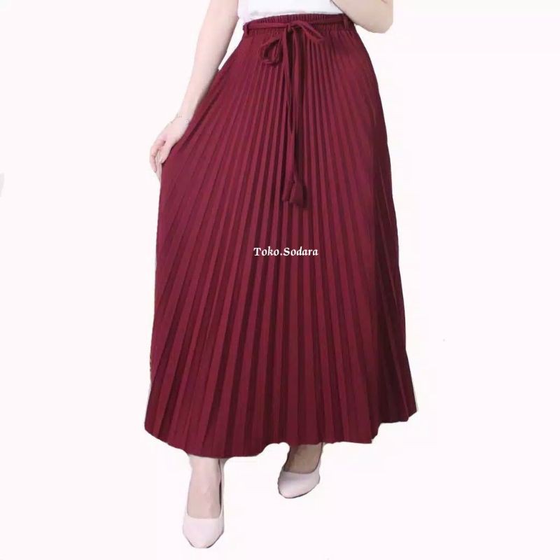 Rok Plisket Moumbloe&quot;Standar // Plisket Hyget Standar //Rok wanita Murah