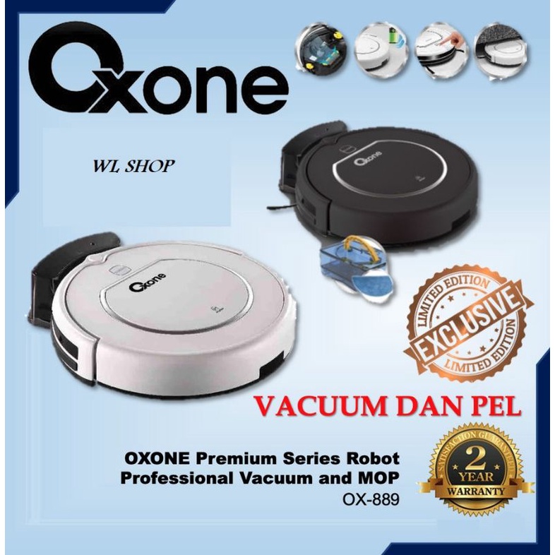 Oxone Ox-889 Smart Robot Vacuum Cleaner Ox 889 Penyedot Debu Otomatis Vacum Clener  Sedot Kotor OX-889N