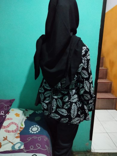Tey-17 Batik Wanita Asj Sa Hrb026 Kenongo Kemeja Tosca Pendek