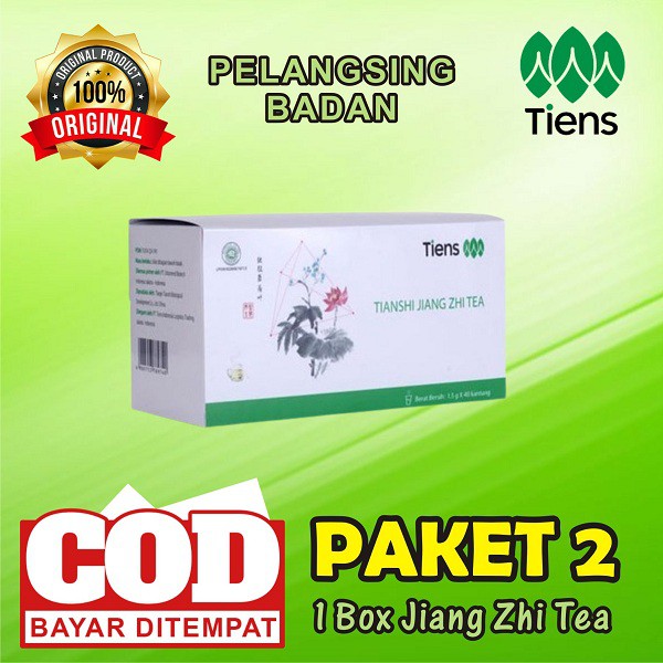 

Jiang Zhi Tea Teh Tiens Original 1 Box Segel FUll Pelangsing Badan Alami