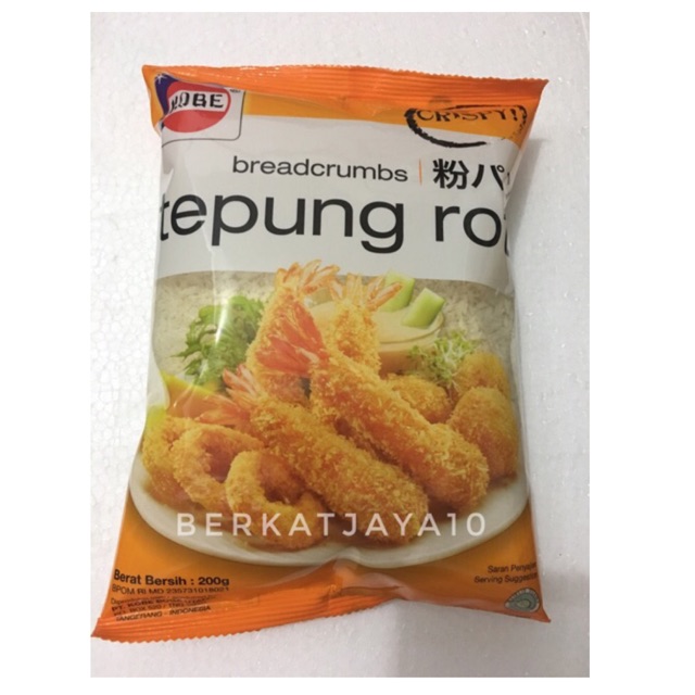 

Tepung Roti Kobe 200 gram BESAR Bread Crumbs Crispy Halal