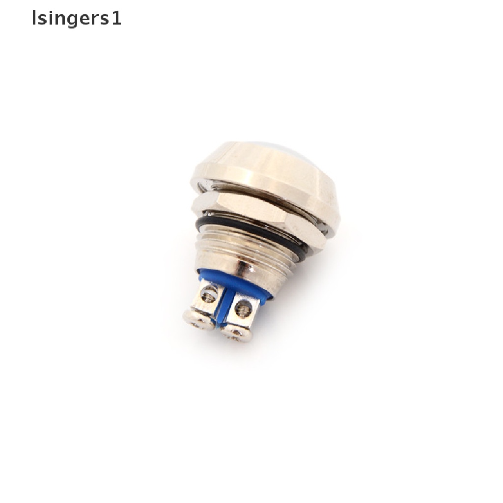 (lsingers1) Saklar Tombol Tekan Momentary 12mm Anti Air Bahan Metal