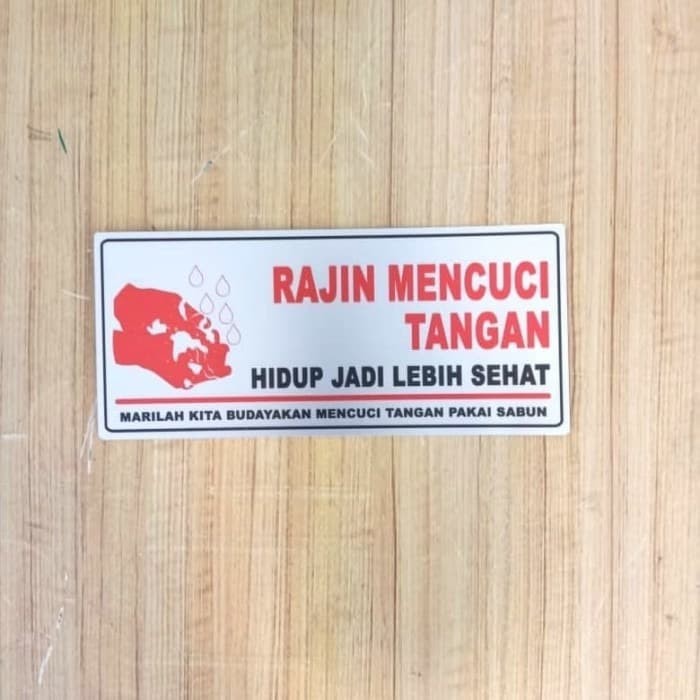 

LABEL RAJIN CUCI TANGAN UKURAN 7X18CM