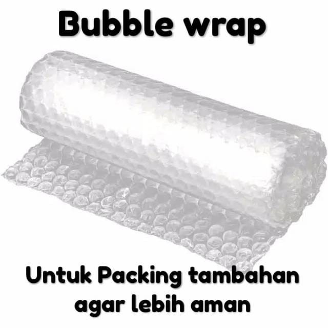 

PACKING TAMBAHAN BUBBLE WARP PACKING PLASTIK EXTRA AMAN