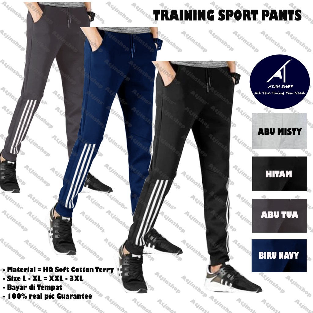 Celana Jogger Training Pria AD Sport / Celana Panjang Training Pria