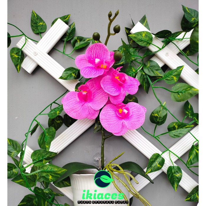 RB BUNGA ANGGREK ARTIFICIAL BUNGA ARTIFISIAL BUNGA POT DINDING ANGGREK HIAS BUNGA PLASTIK BUNGA