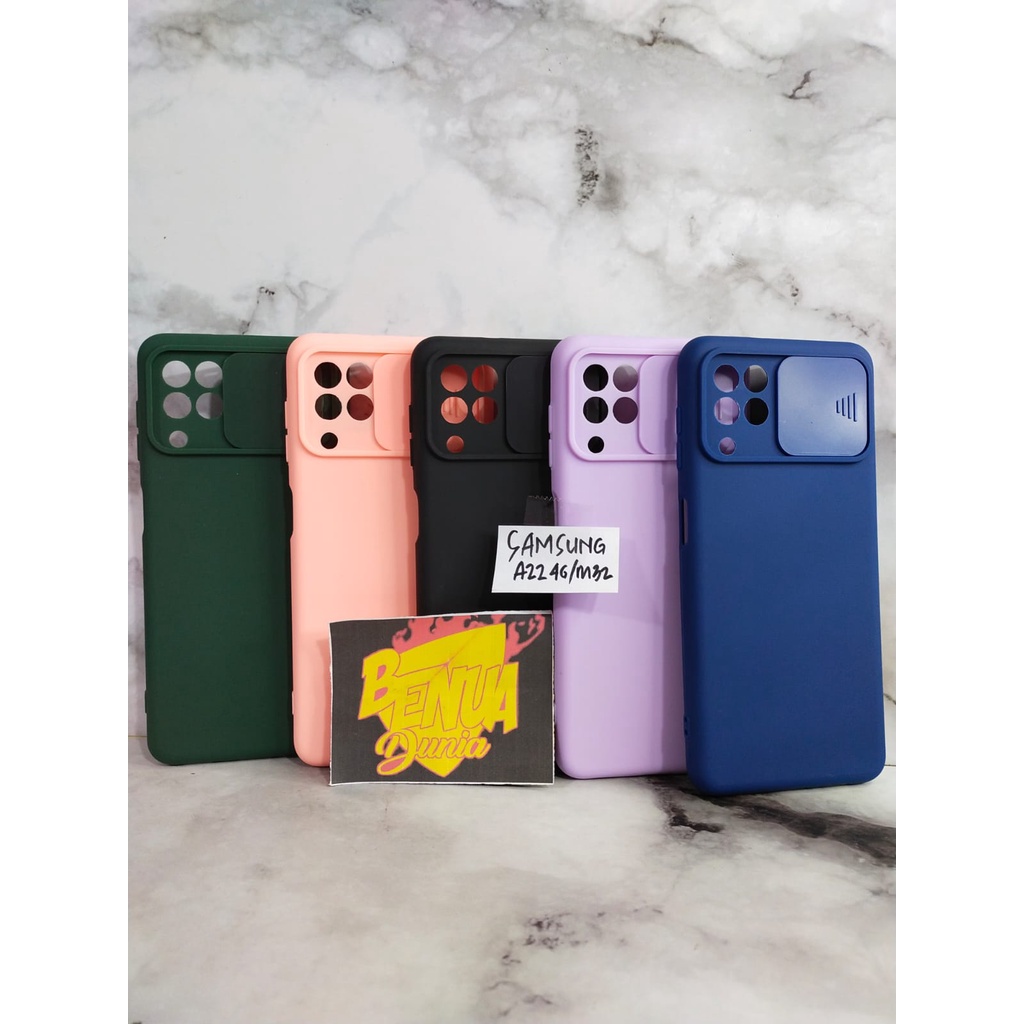 CASE SAMSUNG M32 / CASE SLIDE MACARON PELINDUNG KAMERA SAMSUNG A32 - BENUA DUNIA