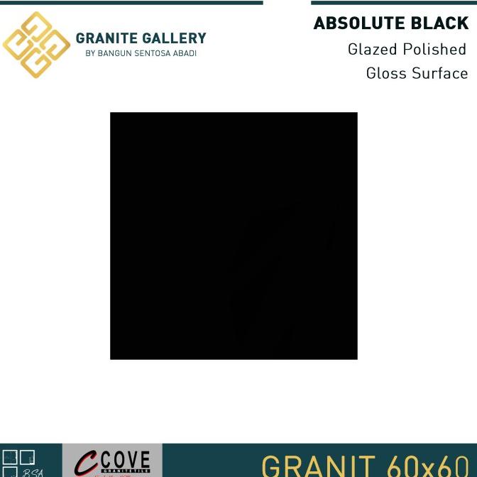 =====] Granit 60x60 hitam polos murah / Granite Lantai Granit Dinding KW1