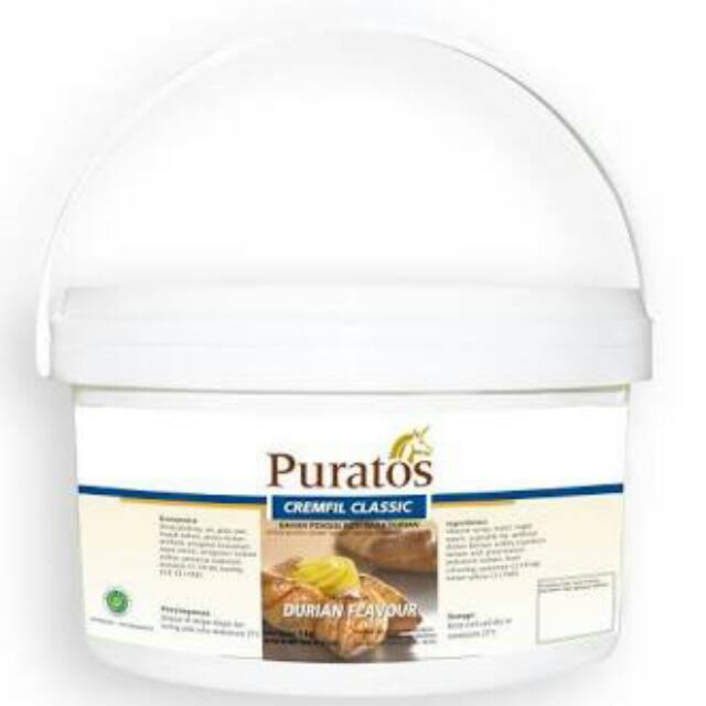 PURATOS Cream fill/selai/jam rasa durian, banana, vanilla 5kg