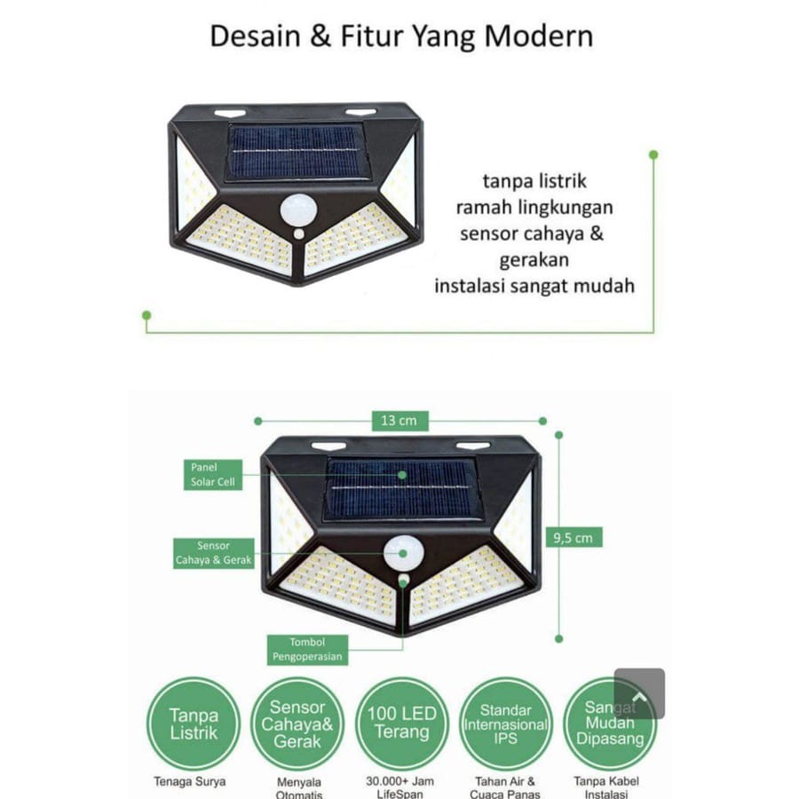 LAMPU TENAGA SURYA LAMPU SOLLAR CEL