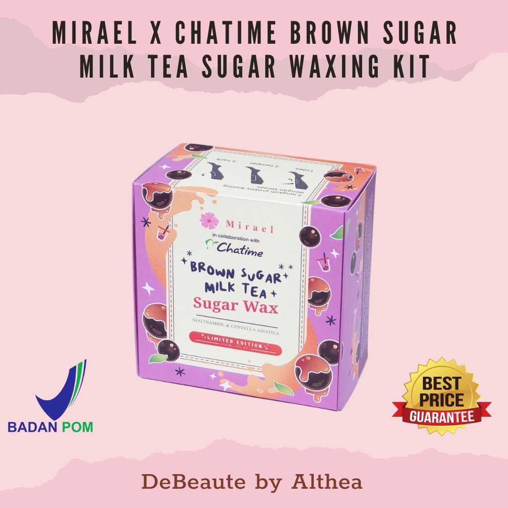 Mirael x Chatime Limited Edition Brown Sugar Milk Tea Sugar Waxing Kit