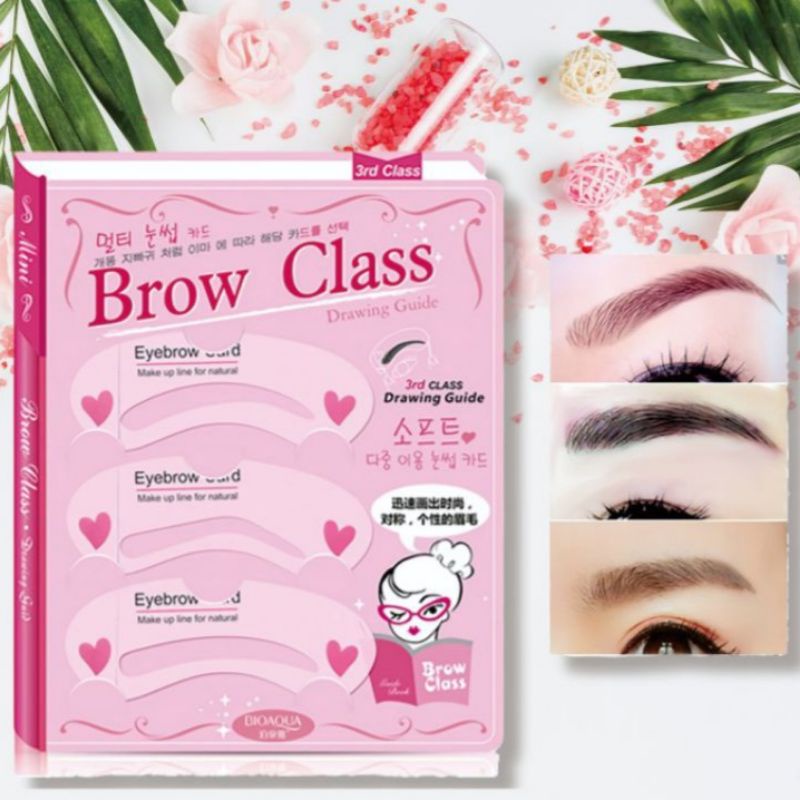 [Per Pc] Cetakan Alis / Eyebrow Template Brow Class isi 3