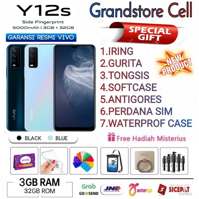VIVO Y12S RAM 3/32 | VIVO Y15s 3/32 GB | Y 15 s 3/64 GB GARANSI RESMI VIVO INDONESIA