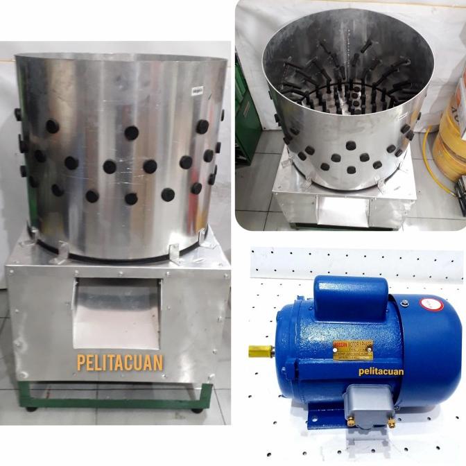 Mesin Pencabut Cabut Bulu Ayam Kecil Dinamo 1/2Hp Siap Pakai 1/2Pk Termurah