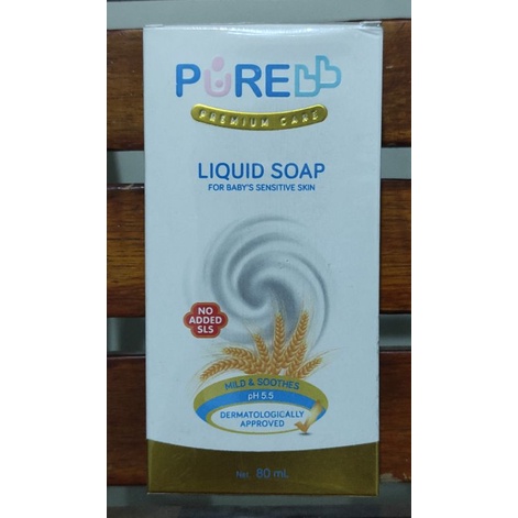 Pure Sabun Bayi Liquid 80 ML / Mengatasi Iritasi Pada Kulit / Kulit lebih sehat dan Terawat