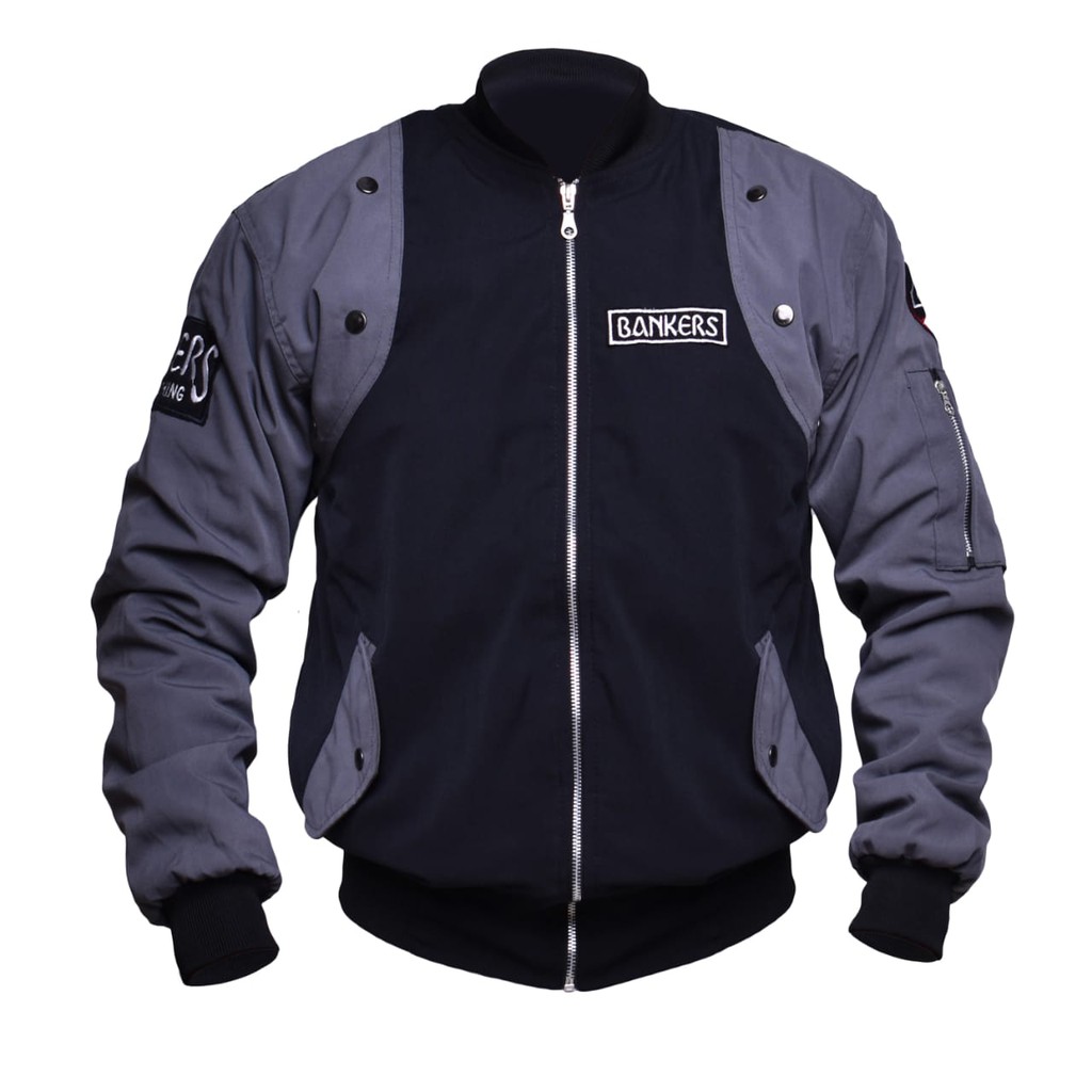 JAKET BOMBER PRIA - BKR 001 COWO COWOK JUMBO MURAH XXL ORIGINAL DISTRO MOTIF