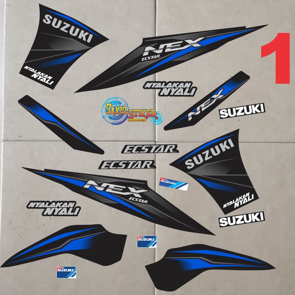 jual striping suzuki nex lama/karbu simpel racing konsep
