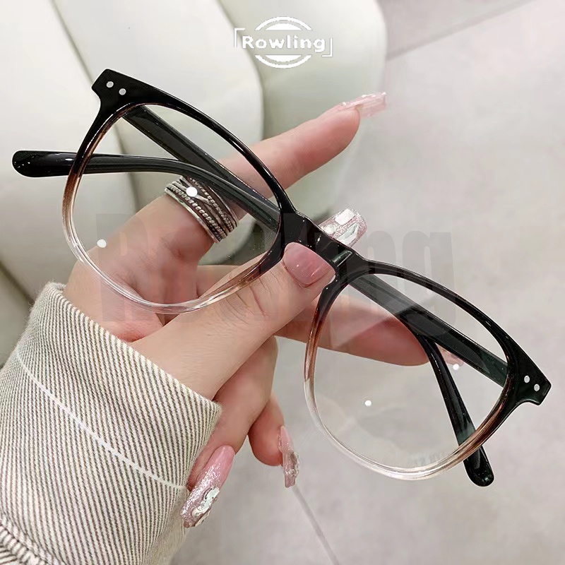 rowling (ka-247)Kacamata Kotak Terbaru  Anti-Radiasi Blue Light Wanita/Pria Import Kacamata Fashion