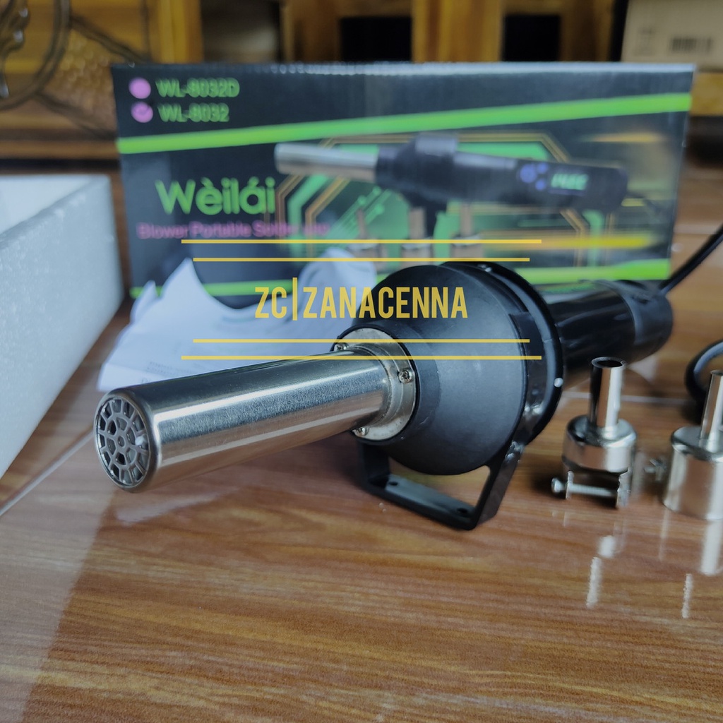 Bergaransi Original Weilai WL-8032D Digital Blower Portable Solder uap solder uap