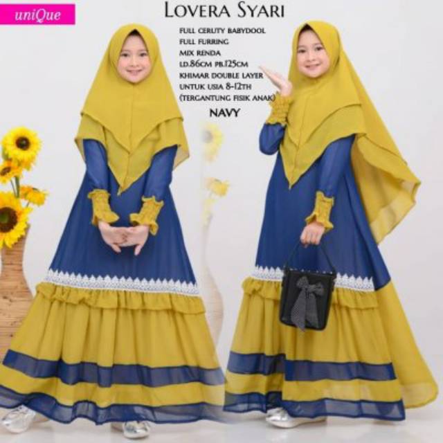 LOVERA SYARI/GAMIS ANAK TERLARIS TERBARU