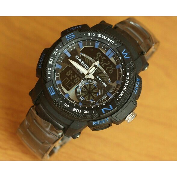 JAM TANGAN PRIA CASIO EDIFICE RACING F1 EFA133 BLACK BLUE SUPER