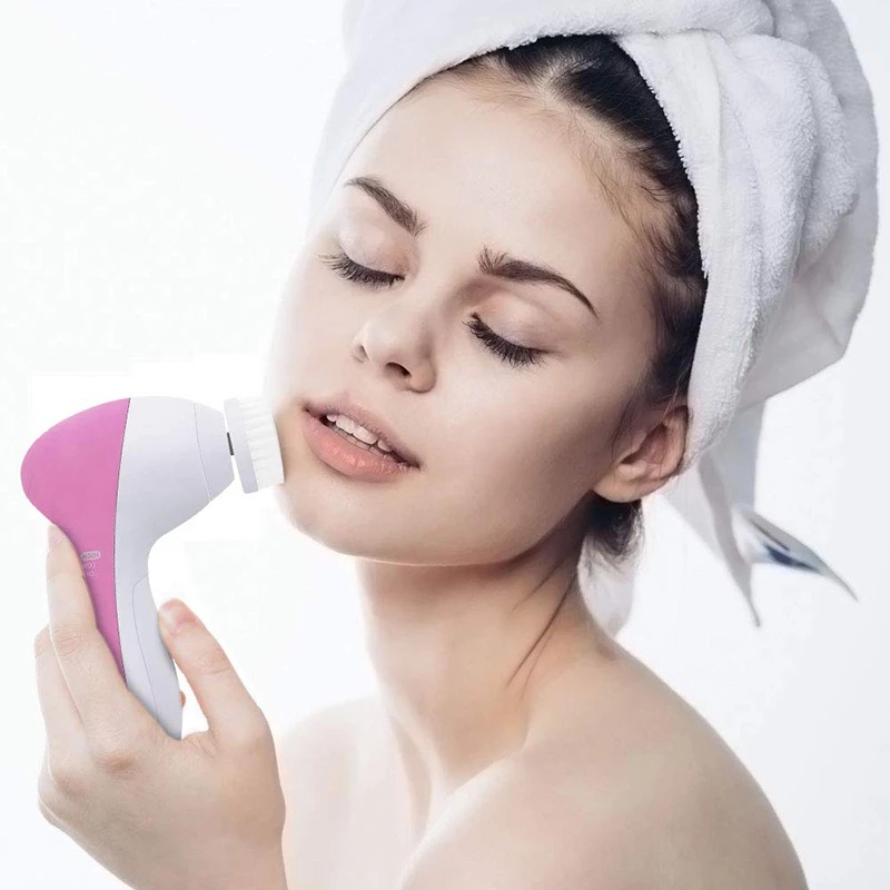 Perawatan Wajah Brush | Alat Pijat Brush Ppembersih Wajah Alat Cuci Muka 2in1 Facial Cleansing Brush Silicone Sikat Pembersih Wajah Pori 2 Sisi Bulu Lembut Halus Silikon