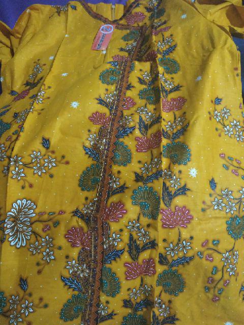 Aserehe Zigzag Tunik Jumbo Batik Mataraman Sogan Camaline Seragam Kantor Kerja