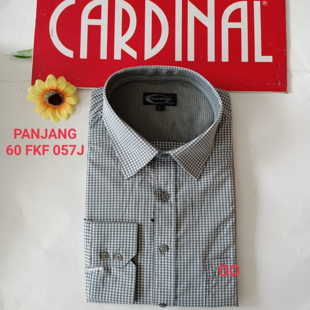 gof XL-3XL F CARDINAL KEMEJA FORMAL PANJANG RegularFit Pakaian Kemeja Kerja Pria Kantor Acara Resmi Pakaian Wisudao Original B5