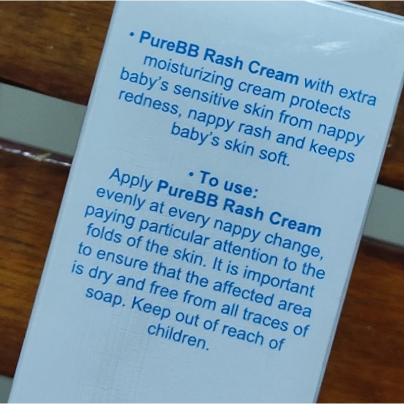 Pure Baby Rash Cream 50 Gram/mengatasi iritasi