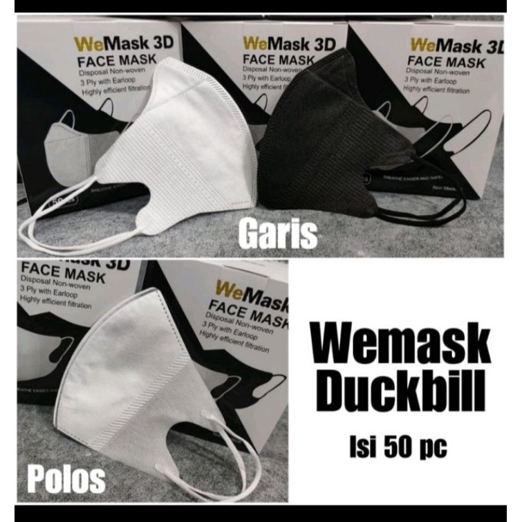 Masker Duckbill We Mask 3D isi 50pcs