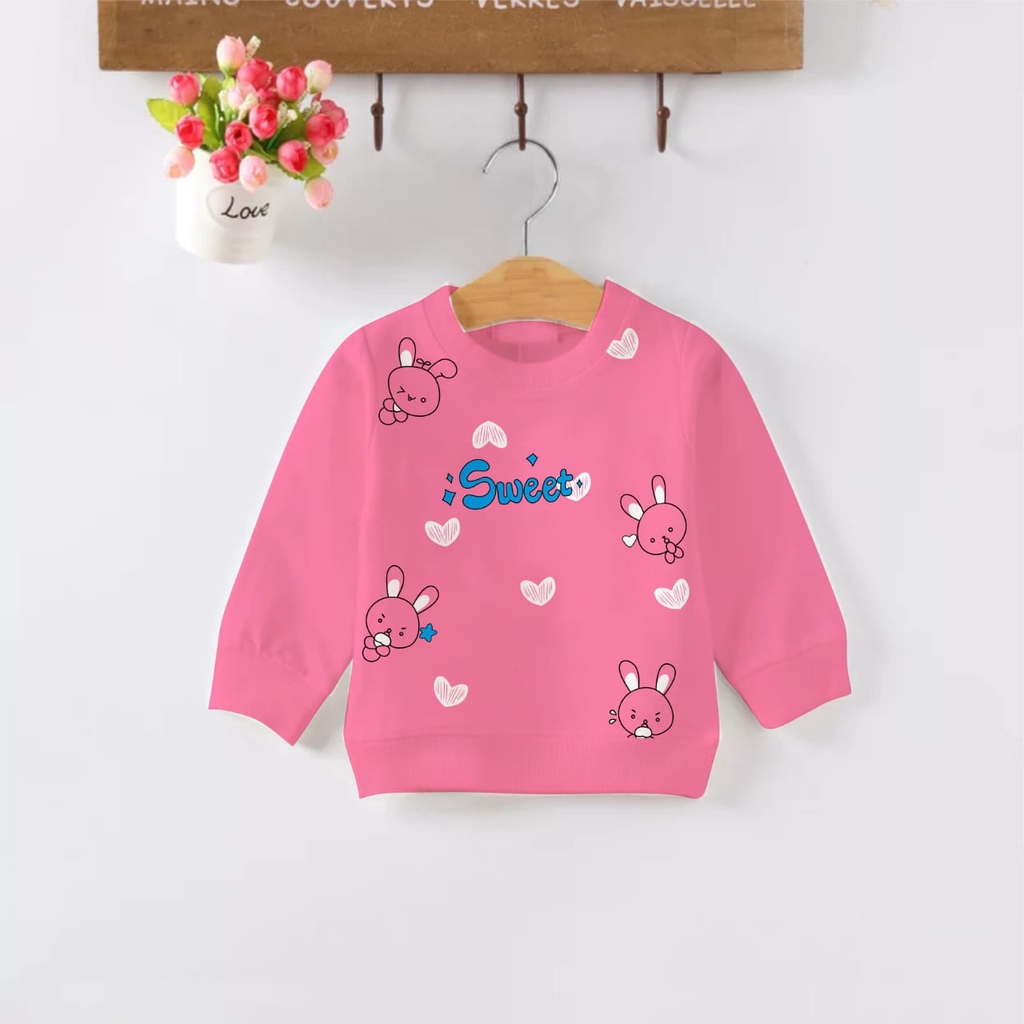 ZAHRA SWEATER ANAK COMBO MOTIF SWEET, CAT &amp; STAR