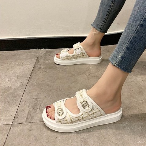 RYX - CC Velcro Sandal Gaya Normal Wanita Fashion Casual - Ori Import