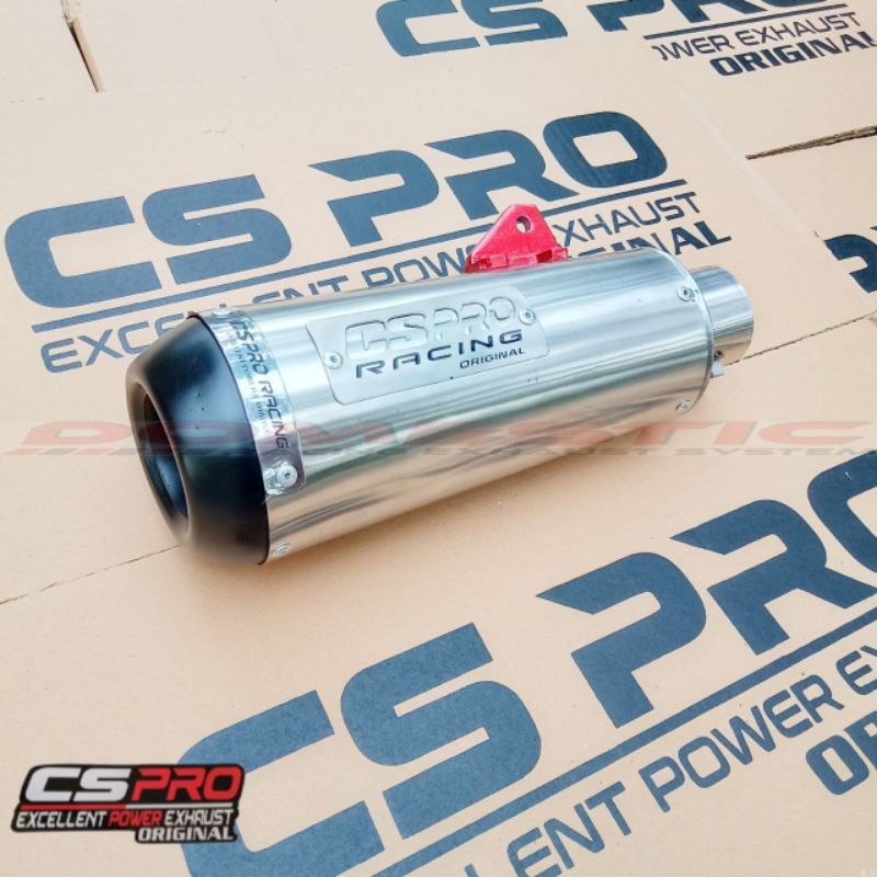 SLENCER KNALPOT CS PRO ORI SILINCER ONLY CS PRO RACING TITTAN PNP VESPA MATIC SCOOPY BEAT NEW