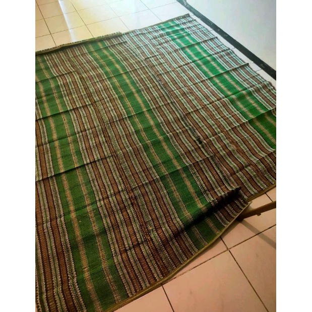 tikar lipat kecil/tikar tenun benang/ tikar piknik ukuran 2mx1m